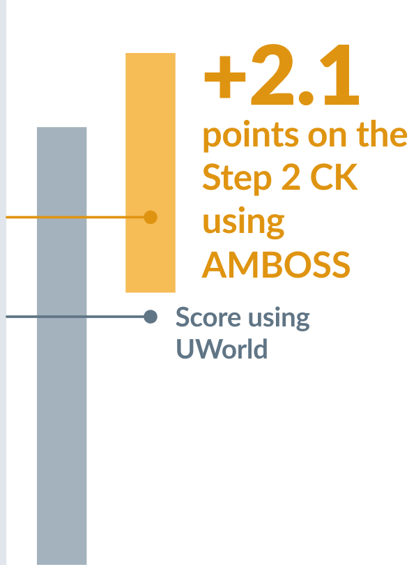 +2.1 points on the Step 2 CK using Amboss